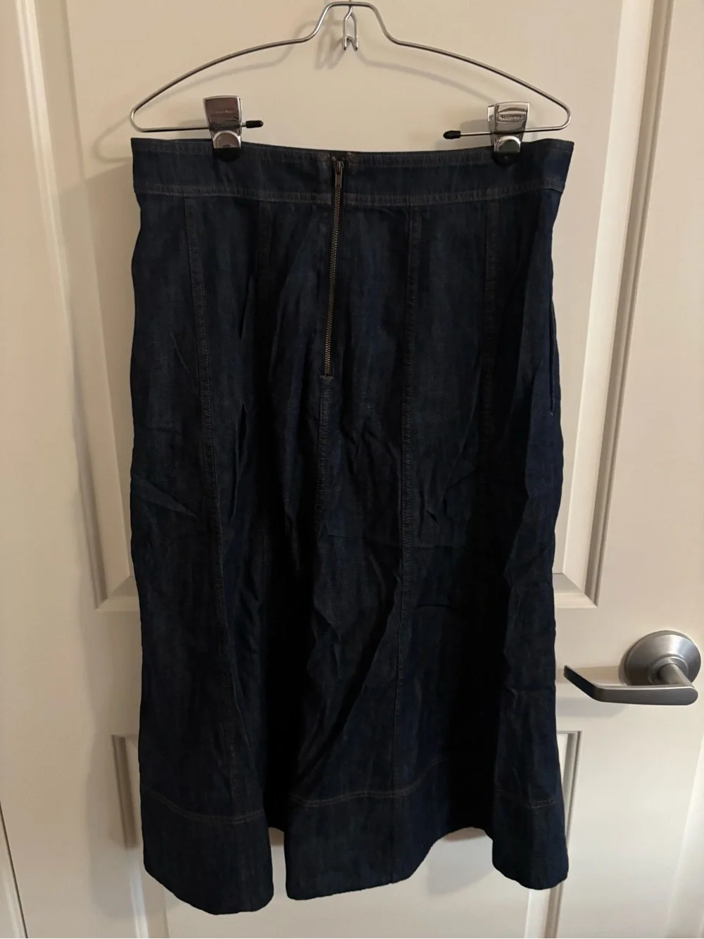 Talbots Denim Fit & Flare Skirt, NWT, Midi Length Skirt
